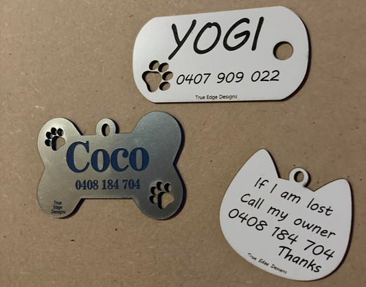 Personalised Pet Name Tags for your loved furbies