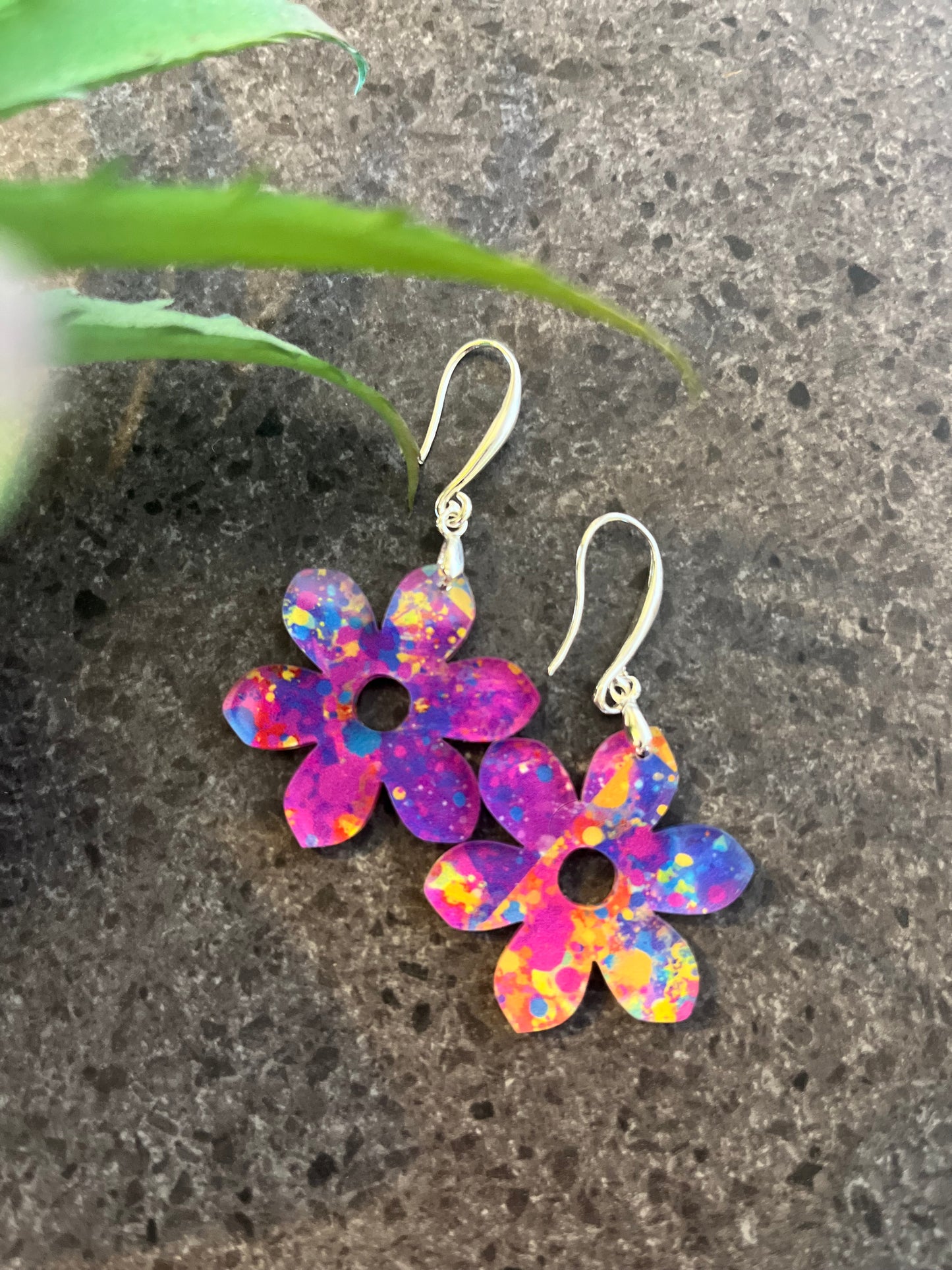 Multicoloured Heart/Flower/Teardrop Earrings