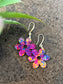 Multicoloured Heart/Flower/Teardrop Earrings