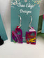 Earrings, Stud, Acrylic - assorted