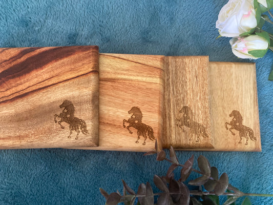 Coasters-Camphor Laurel, Set 4. Australian Made.