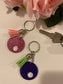 Keyring, Acrylic Circle with Tassel