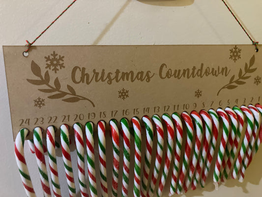 Advent Calendar Candy Canes