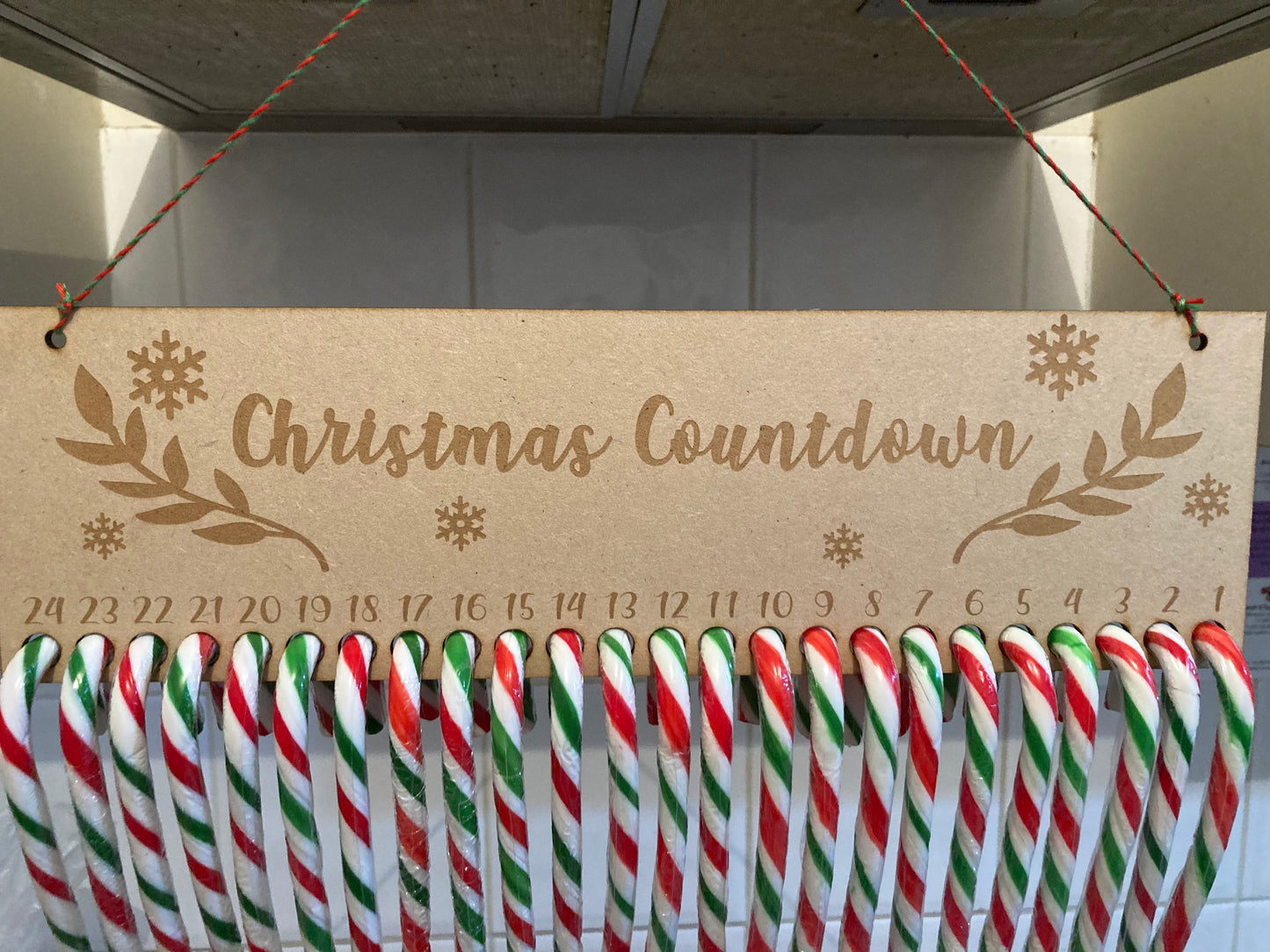 Advent Calendar Candy Canes