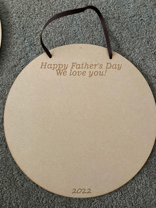 Father’s Day DIY Handprint Wall Plaque